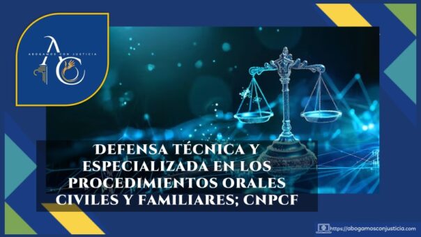 Defensa técnica y especializada en los procedimientos orales civiles y familiares
